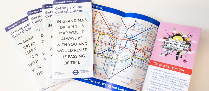 Mockup of TFL tube maps Mockup of TFL tube maps