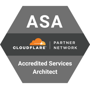 Cloudflare Accredited Services Architect logo Cloudflare Accredited Services Architect logo