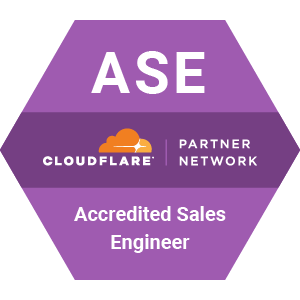 Cloudflare Accredited Sales Engineer logo Cloudflare Accredited Sales Engineer logo